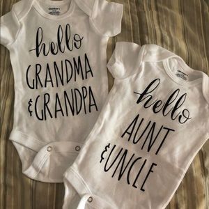 BRAND NEW HAND MADE baby onesie